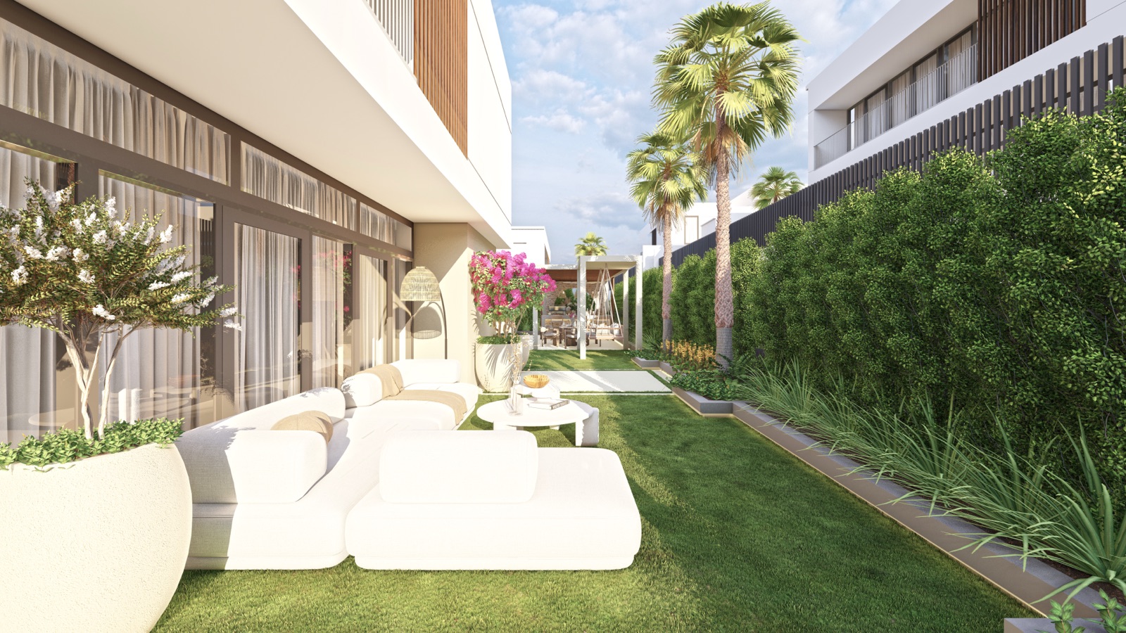 Trio Whispers landscaping project