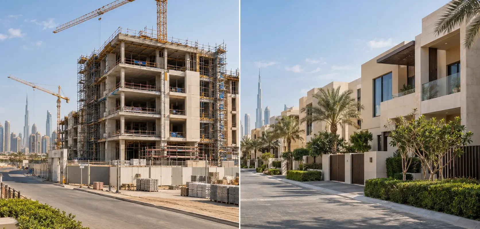 Off-plan and ready property comparison in Dubai 2026