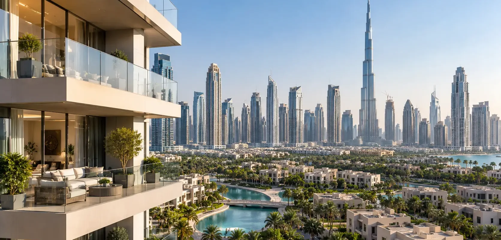 Luxury residential property in Dubai representing the costs of buying real estate
