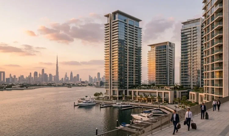 Modern Dubai residential properties representing real estate investment for Golden Visa eligibility